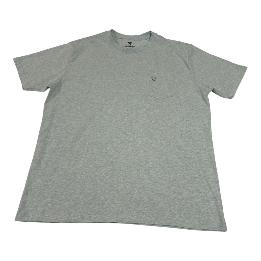 Birddogs Men's‎ XXL Light Blue Pocket T-Shirt Crew Neck Short Sleeve